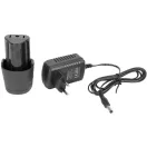Akkumulátoros tapadókorong, Strend Pro TP701, fekete/ezüst, átmérő: 12 cm, vibrációs, vákuumos, 1 tapadókorong, 30 kg teherbírás
