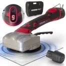 Akkumulátoros tapadókorong, Strend Pro TP701, fekete/ezüst, átmérő: 12 cm, vibrációs, vákuumos, 1 tapadókorong, 30 kg teherbírás