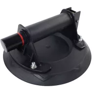   Tapadókorongos üvegtartó, Strend Pro, fekete, átmérő: 20 cm, 1 tapadókorong, 130 kg teherbírás, csempéhez és karosszériajavításhoz