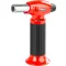 Gázégő, Strend Pro 400 Piezo Mini, piros/fekete, 0,5 kW, 12 x 3 x 15,5 cm, piezo gyújtás, flambírozó, utántölthető, Propán-Bután patronos, 1300 °C, 20 mm fúvóka