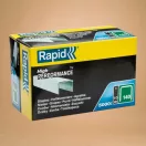 Tűzőgép kapocs, Rapid 140, 140-es kapocs, 10 x 10,6 x 1,3 mm, horganyzott acél, 5000 db