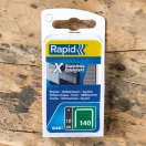 Tűzőgép kapocs, Rapid 140, 140-es kapocs, 10 x 10,6 x 1,3 mm, rozsdamentes acél, 648 db