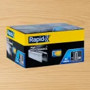 Tűzőgép kapocs, Rapid 36 DP, kábelrögzítő, 36-os kapocs, 14 x 7,7 x 1,3 mm, maximum 6 mm átmérőjű kábelekhez, galvanizált acél, 5000 db