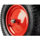 Talicskakerék, Strend Pro Garden, Premium Fortis, fekete/piros, felfújható, 39 cm átmérő, 9 cm szélesség, tengellyel