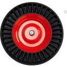 Talicskakerék, Strend Pro Garden, Premium Fortis, fekete/piros, felfújható, 39 cm átmérő, 8 cm szélesség, tengellyel
