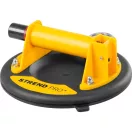 Tapadókorongos üvegtartó, Strend Pro, sárga/fekete, átmérő: 20 cm, 1 tapadókorong, vákuumos, beépített manométer, 120 kg teherbírás