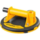Tapadókorongos üvegtartó, Strend Pro, sárga/fekete, átmérő: 20 cm, 1 tapadókorong, vákuumos, beépített manométer, 120 kg teherbírás
