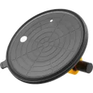 Tapadókorongos üvegtartó, Strend Pro, sárga/fekete, átmérő: 20 cm, 1 tapadókorong, vákuumos, beépített manométer, 120 kg teherbírás