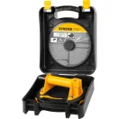 Tapadókorongos üvegtartó, Strend Pro, sárga/fekete, átmérő: 20 cm, 1 tapadókorong, vákuumos, beépített manométer, 120 kg teherbírás