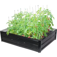   Magaságyás, Strend Pro Garden, 120 × 90 × 30 cm, 3D dizájn, fém, extra erős, 0,28 mm falvastagság, 0,8 mm keretvastagság