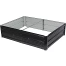Magaságyás, Strend Pro Garden, 120 × 90 × 30 cm, 3D dizájn, fém, extra erős, 0,28 mm falvastagság, 0,8 mm keretvastagság