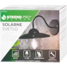 Napelemes fali lámpa, Strend Pro Garden, fekete, 23,5 × 18 × 20 cm, 1 LED, kültéri, műanyag, akkumulátoros, automatikus kapcsolás