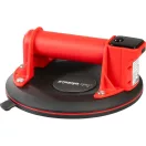 Akkumulátoros tapadókorong, Strend Pro Premium, piros/fekete, átmérő: 19,5 cm, 1 tapadókorong, vákuumos, 130 kg teherbírás, csempéhez és üveghez, USB-C töltés