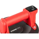 Akkumulátoros tapadókorong, Strend Pro Premium, piros/fekete, átmérő: 19,5 cm, 1 tapadókorong, vákuumos, 130 kg teherbírás, csempéhez és üveghez, USB-C töltés