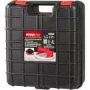 Akkumulátoros tapadókorong, Strend Pro Premium, piros/fekete, átmérő: 19,5 cm, 1 tapadókorong, vákuumos, 130 kg teherbírás, csempéhez és üveghez, USB-C töltés