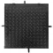 Fém aknafedlap, Strend Pro MC60, fekete, 600 x 600 mm, zárható, lemezvastagság: 3 mm, csúszásgátló felület, UV-álló, 150 kg teherbírás