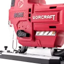 Akkumulátoros szúrófűrész, Worcraft CJS-S20LiBA ShareSYS, piros/fekete, 20 V Li-Ion, 850-3000 löket/perc, 0-45° állítható, akkumulátor és töltő nélkül