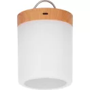 Asztali lámpa, Strend Pro, fehér, érintésvezérlés, fényerőszabályozás (3 mód), RGB, akkumulátoros, USB‑C töltés, akasztó kampóval