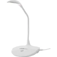   Asztali lámpa, Strend Pro, 43 × 13 × 12 cm, fehér, fényerő-szabályozható, meleg fény (2500–2700 K), USB-C, akkumulátoros, 2 W, flexibilis kar