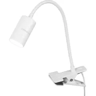   Asztali lámpa, Strend Pro, 41 cm, fehér, csíptethető, USB-C tápellátás, 2 W, 80 lm, 3000 K, IP20, alumínium, polikarbonát