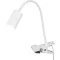 Asztali lámpa, Strend Pro, 41 cm, fehér, csíptethető, USB-C tápellátás, 2 W, 80 lm, 3000 K, IP20, alumínium, polikarbonát