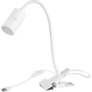 Asztali lámpa, Strend Pro, 41 cm, fehér, csíptethető, USB-C tápellátás, 2 W, 80 lm, 3000 K, IP20, alumínium, polikarbonát