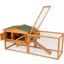 Nyúlketrec, Strend Pro Garden, 158 x 58 x 68 cm, fából készült, nyitható tetővel, kifutóval, rámpával, dróthálóval