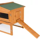 Nyúlketrec, Strend Pro Garden, 158 x 58 x 68 cm, fából készült, nyitható tetővel, kifutóval, rámpával, dróthálóval