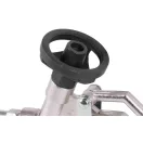 Purhab kinyomópisztoly, Strend Pro FG102, ezüst/fekete, 180 mm, alumínium test, rozsdamentes acél fej, teflon bevonatú adapter, kézi