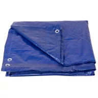   Takaróponyva, Strend Pro Garden Poolco, 360 cm, 120 g/m2, kék, kerek, víz-, penész-, szakadásálló, UV-álló, korróziógátló fülek