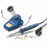   Elektromos forrasztópáka, Kemper 1500KIT, kék, 20/40 W, 380-480 °C hőfok, elektromos, gravírozó, fába égető, tartozékokkal