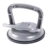   Tapadókorongos üvegtartó, Strend Pro CUP-785, szürke, átmérő: 12,7 cm, 1 tapadókorong, 80 kg teherbírás, alumínium, gumi