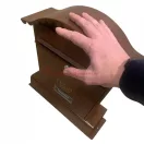 Strend Pro HUBERT A fém postaláda, barna