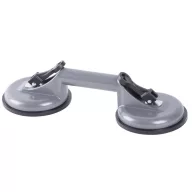   Tapadókorongos üvegtartó, Strend Pro CUP-785, szürke, átmérő: 12,7 cm, 2 tapadókorong, 80 kg teherbírás, alumínium, gumi