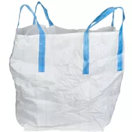   Big-Bag zsák, Strend Pro Garden TOF4, fehér, 972 l, 90 x 90 x 120 cm, fehér, polipropilén, 4 fül, lapos alj, teherbírás: 1000 kg