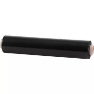   Sztreccsfólia, Strend Pro, fekete, szélesség: 500 mm, vastagság: 23 µm, csomagoláshoz, rugalmas, 250 m