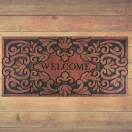 MagicHome RBM 116 lábtörlő - Welcome, 120 x 58 cm, barna