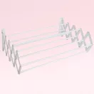 MagicHome TH828 fali ruhaszárító, fehér, 80 x 11–46 x 18,5 cm, 7,2 m szárítófelületű, 7 kg teherbírású, fémből készült