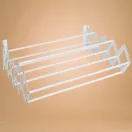 MagicHome TH828 fali ruhaszárító, fehér, 80 x 11–46 x 18,5 cm, 7,2 m szárítófelületű, 7 kg teherbírású, fémből készült
