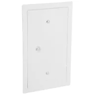   Kéményajtó, Anko C2.3W, 13 x 26 cm, fehér, rozsdamentes acél, mágneszáras, beltéri/kültéri, ellenőrző
