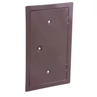   Kéményajtó, Anko C2.3B, 13 x 26 cm, barna, rozsdamentes acél, tolómágneses zár, ellenőrző, beltéri/kültéri