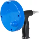 RC-2005A lefolyótisztító spirál, 6 mm átmérőjű, 4 m hosszú, fekete-kék színű, hatékony duguláselhárító eszköz háztartási és profi használatra (TC2210586)