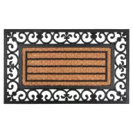MagicHome RBP 156 lábtörlő - Ornament, 45 x 75 cm, barna