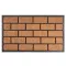 MagicHome RBC 124 lábtörlő - Brickwall, 45 x 75cm, barna