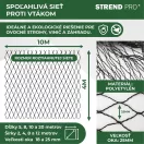 Madárháló, Strend Pro Garden A1204, 4 x 10 m, 25 x 25 mm szemméret, polietilén (PE), gyümölcsfákhoz, bokrokhoz és szőlőhöz