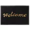 MagicHome PVC lábtörlő - Welcome, 40 x 60 cm, fekete