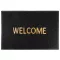 MagicHome PVC lábtörlő - Welcome, 60 x 90 cm, fekete