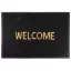 MagicHome PVC lábtörlő - Welcome, 60 x 90 cm, fekete