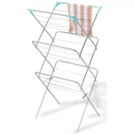   MagicHome CD162 ruhaszárító, szürke, 63 × 51 × 137 cm, 7 m szárítófelülettel, rozsdamentes fém kivitel, beltéri használatra