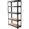 Műhelypolc, Strend Pro Racks, antracit, 180 x 90 x 40 cm, 5 polcos, acél, MDF polclapok, állítható polcmagasság